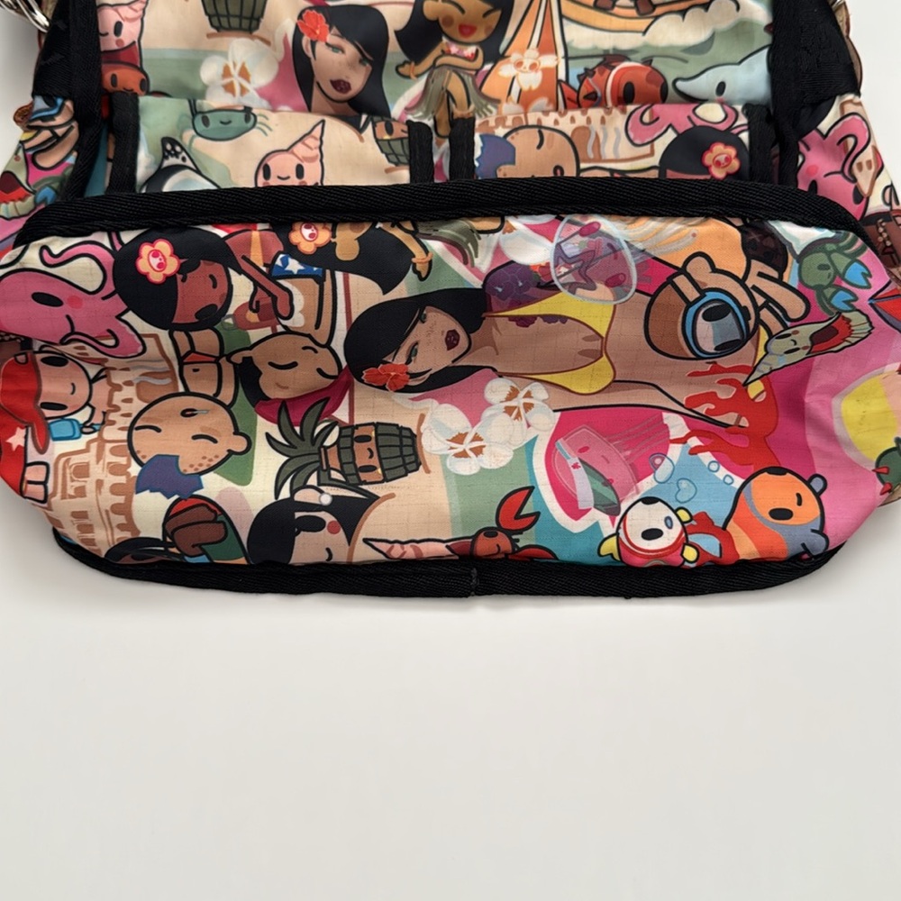 LeSportsac x Tokidoki Collab Crossbody Bag - Bambinone Spiaggia Beach Design - Picture 11 of 13
